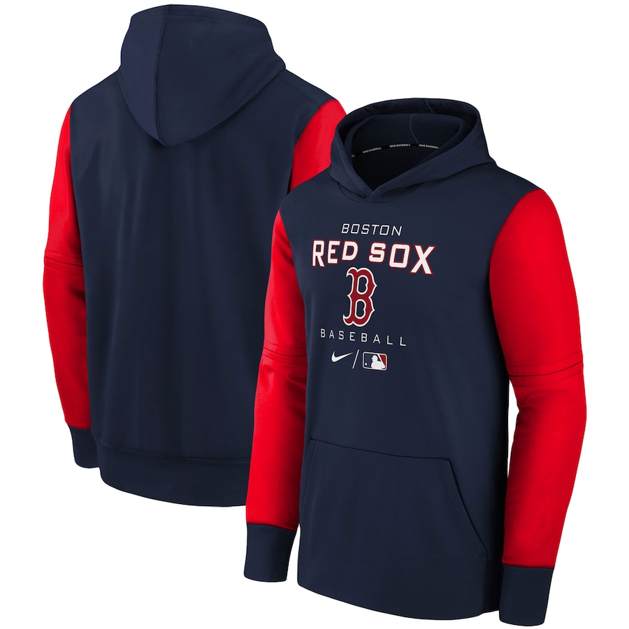 Men's Boston Red Sox Navy 2022 Therma Performance Pullover Hoodie Men's Boston Red Sox Navy 2022 Therma Performance Pullover Hoodie